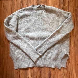 All Saints Light Gray Crewneck Sweater
